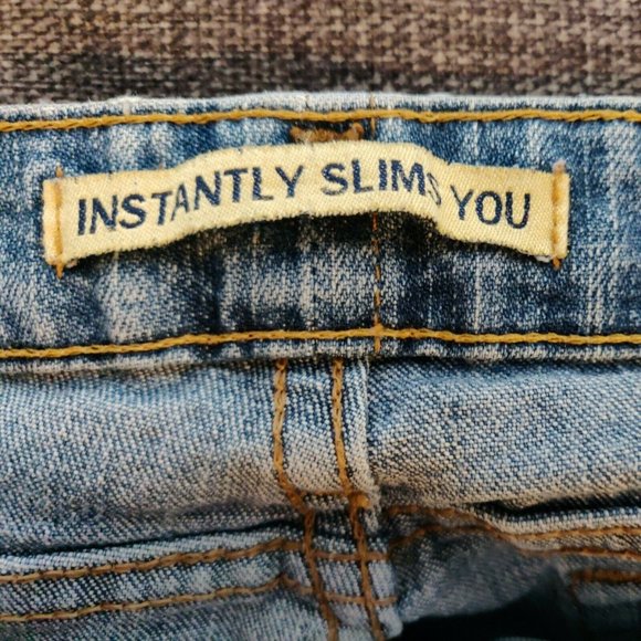 Riders by Lee women's 10M jeans light wash straight leg zip up instant slimming - Picture 6 of 8